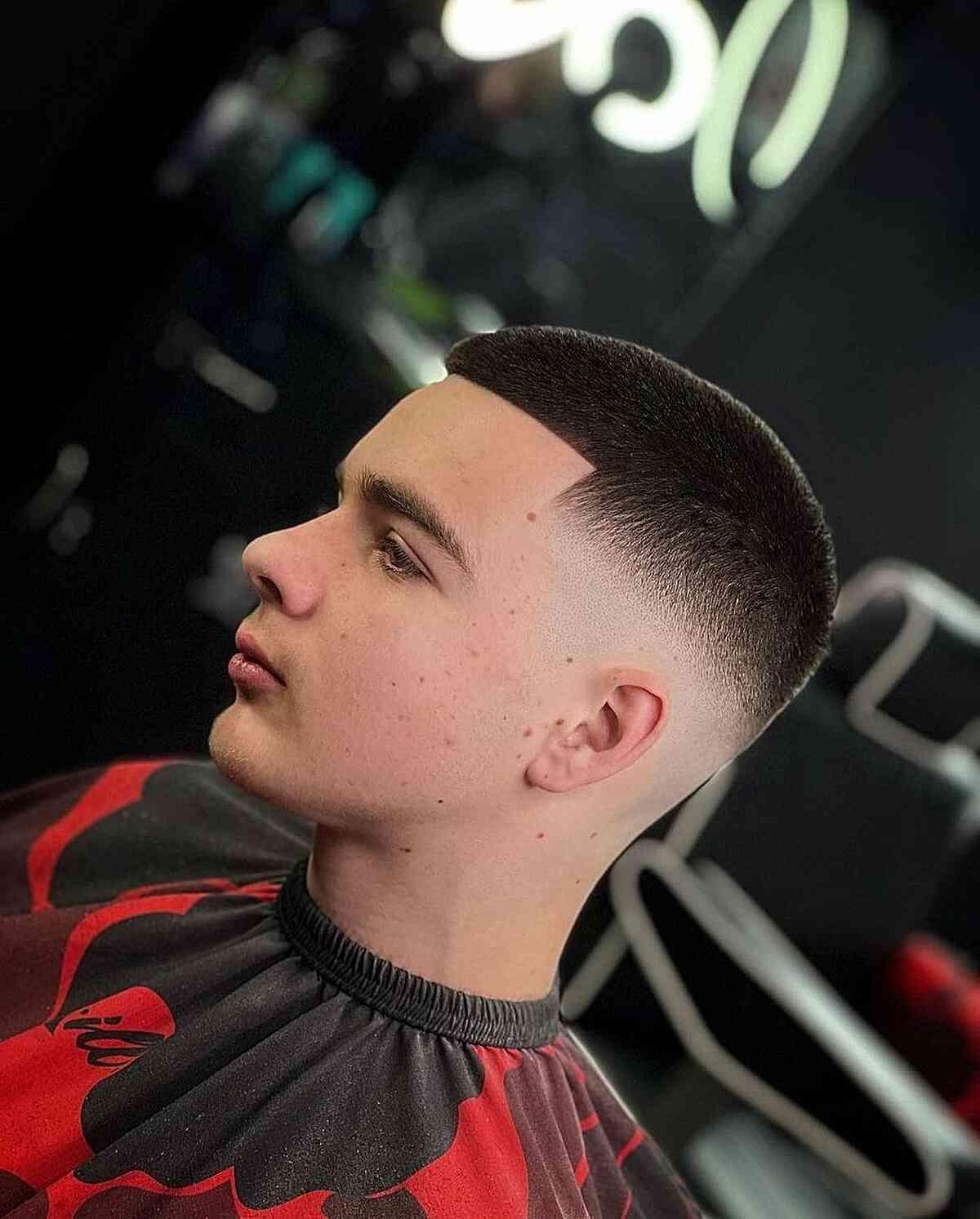 Klasikinis Skin Fade kirpimas