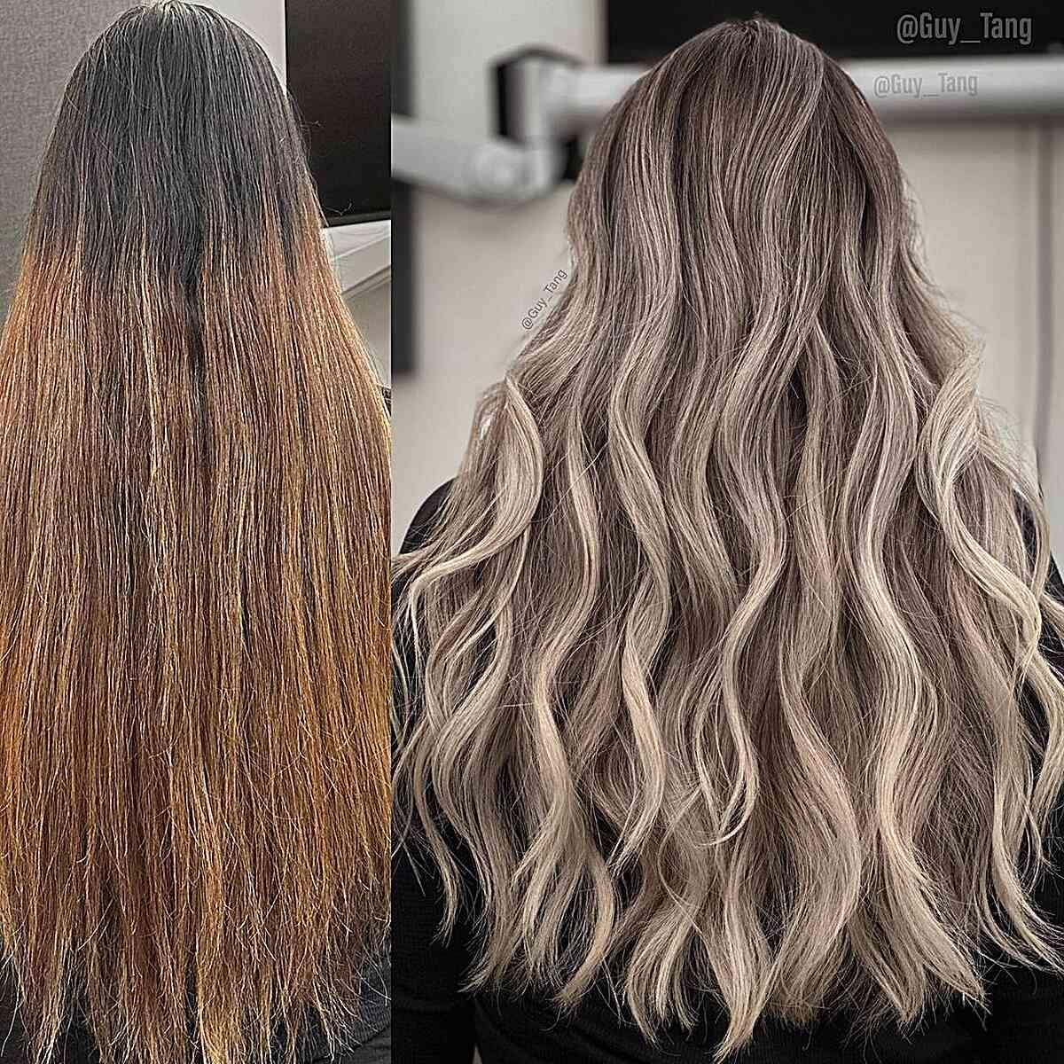 Nuostabus blonde balayage